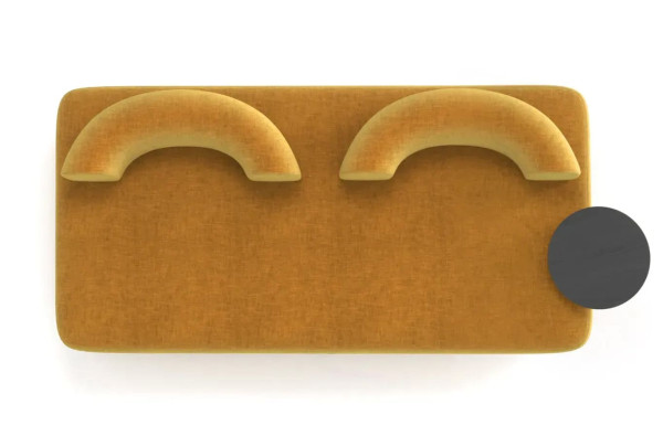 Диван зі столиком Plump Жовтий-1