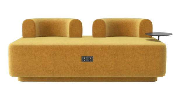 Диван зі столиком Plump Жовтий-0