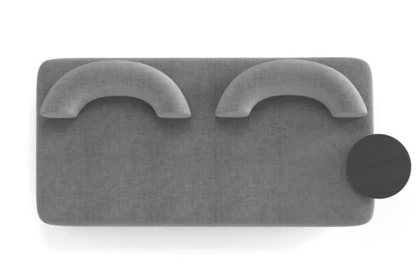 Диван со столиком Plump Серо-голубой-1