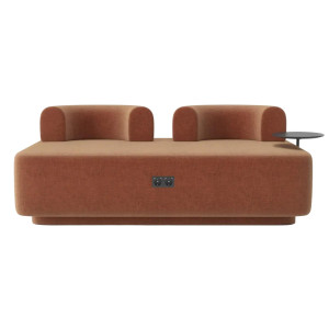 Диван зі столиком Plump Теракотовий