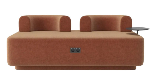 Диван зі столиком Plump Теракотовий-0