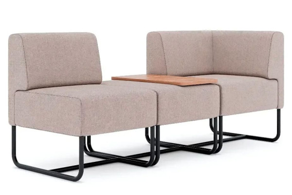 Модульный уголок FLEX Черный замша-3