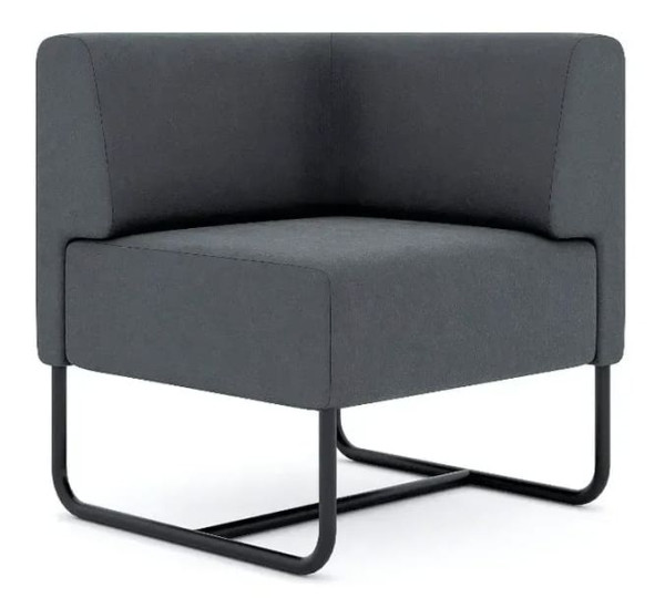 Модульный уголок FLEX Черный замша-0