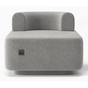 Крісло Plump Світло-сірий