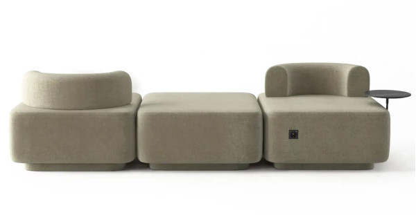 Крісло зі столиком Plump Чорний-5