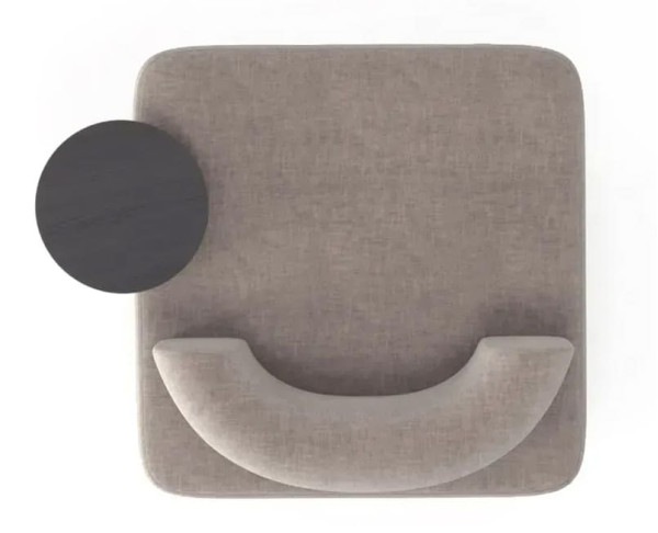 Кресло со столиком Plump Бежевый-1