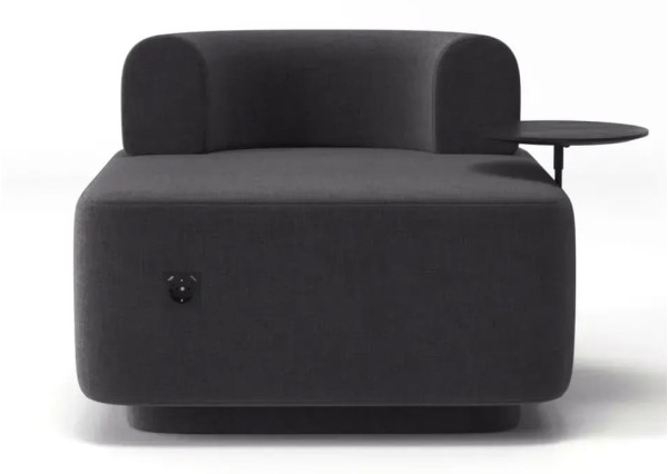 Крісло зі столиком Plump Чорний-0