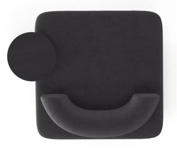 Крісло зі столиком Plump Чорний-1