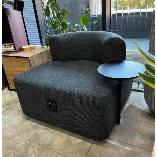 Крісло зі столиком Plump Чорний-4