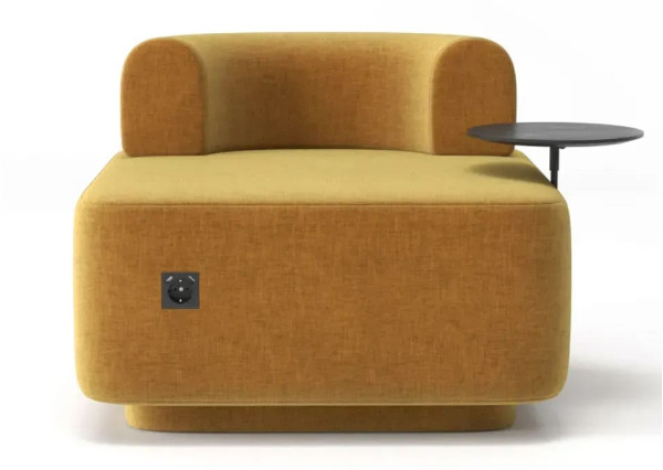 Кресло со столиком Plump Желтый-0