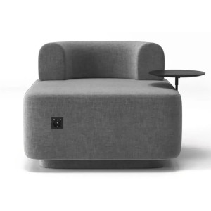 Крісло зі столиком Plump Сірий