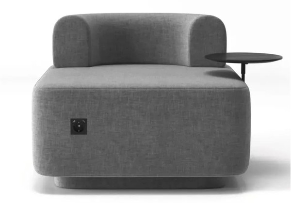 Кресло со столиком Plump Серый-0