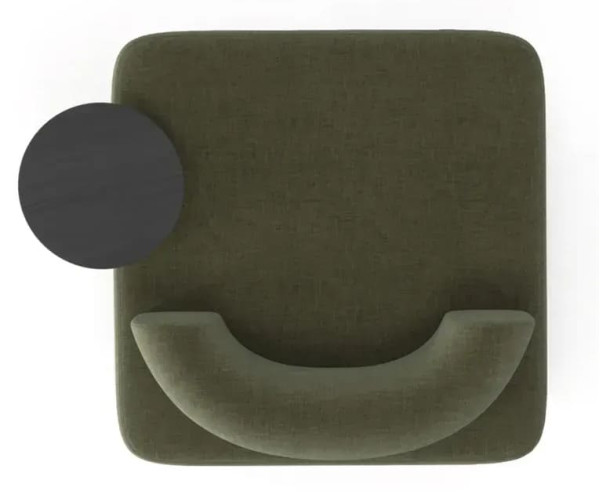 Кресло со столиком Plump Зеленый-1