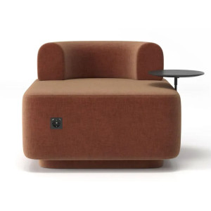 Крісло зі столиком Plump Теракотовий