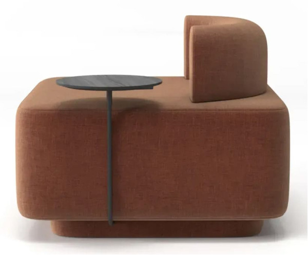 Кресло со столиком Plump Терракотовый-2