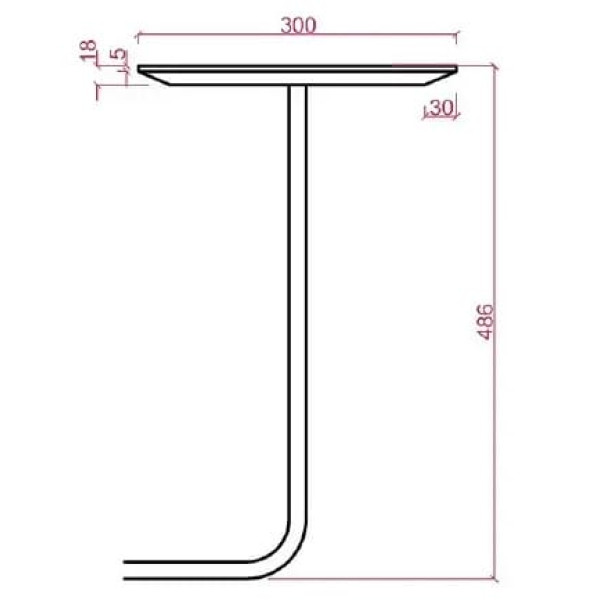 Крісло зі столиком Plump Чорний-10