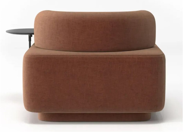 Кресло со столиком Plump Терракотовый-3