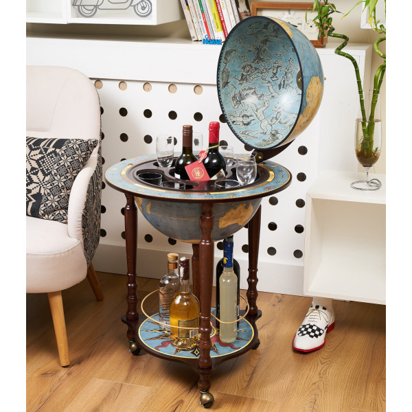 Глобус бар напольный Zoffoli Da Vinci U.020.A Blue Италия-1