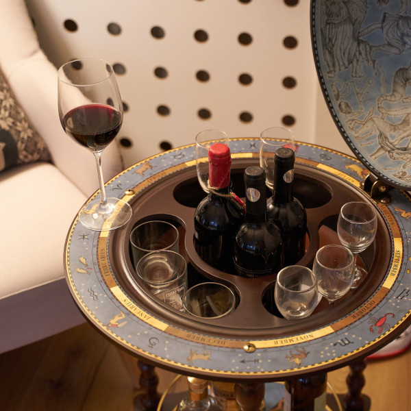 Глобус бар напольный Zoffoli Da Vinci U.020.A Blue Италия-3