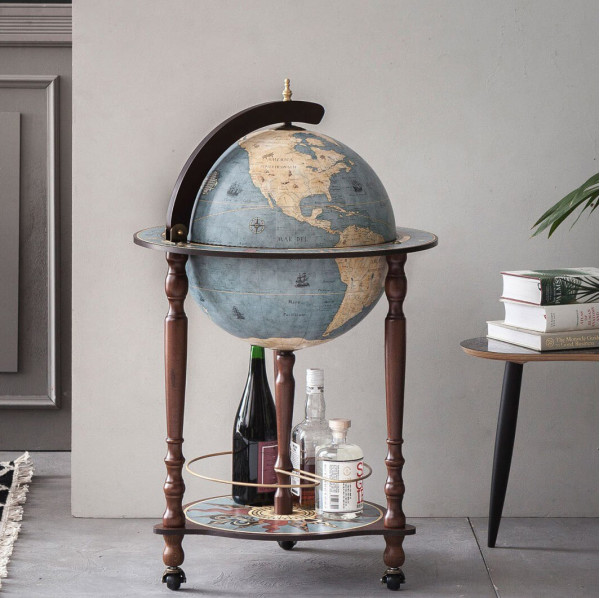 Глобус бар напольный Zoffoli Da Vinci U.020.A Blue Италия-2