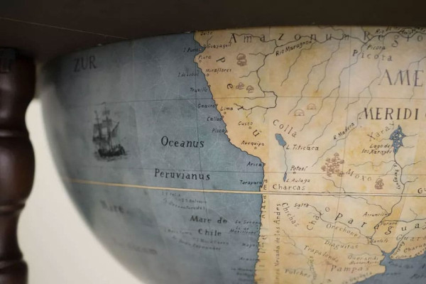 Глобус бар напольный Zoffoli Da Vinci U.020.A Blue Италия-10