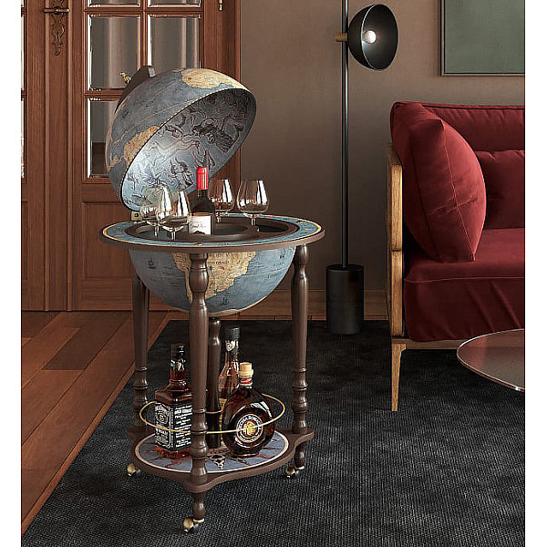 Глобус бар напольный Zoffoli Da Vinci U.020.A Blue Италия-0