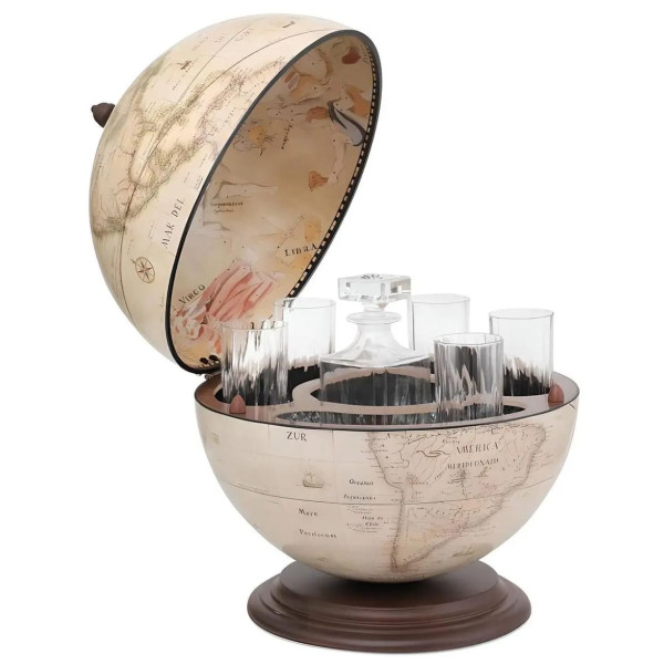 Глобус бар настільний Zoffoli Giove Old White Італія-0
