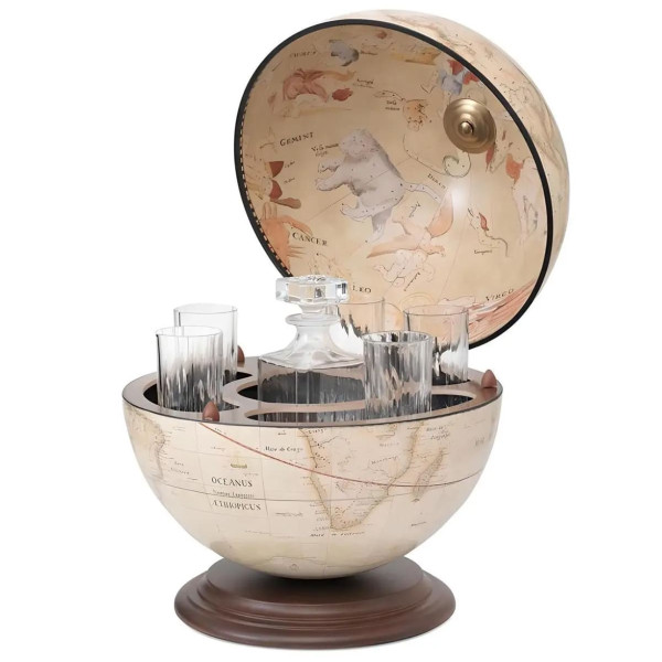 Глобус бар настільний Zoffoli Giove Old White Італія-1
