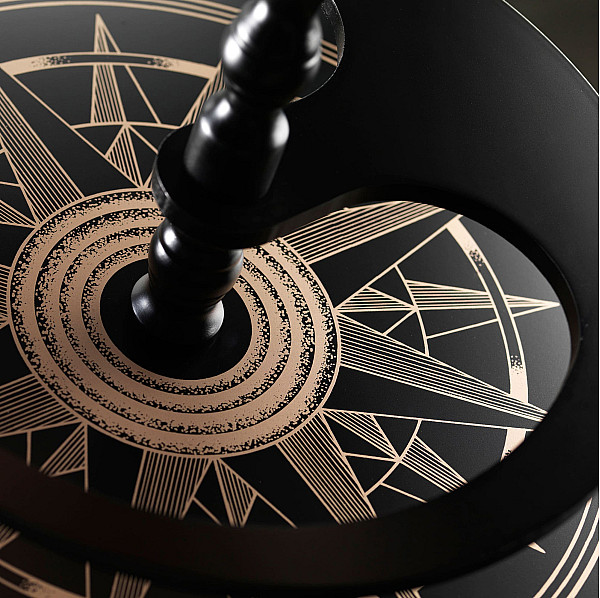 Глобус бар підлоговий Zoffoli Vulcano T.BAR42/E-BLK Італія-3