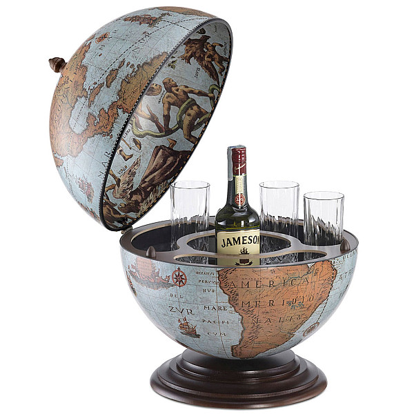 Глобус бар настольный Zoffoli Nettuno Blu Ocean Z.16.A Италия-0