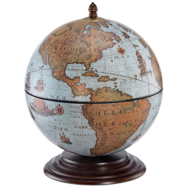 Глобус бар настольный Zoffoli Nettuno Blu Ocean Z.16.A Италия-1