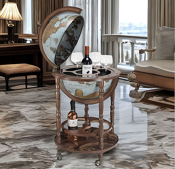 Глобус бар напольный Zoffoli Minerva Blu Ocean Z.31.A Италия-0