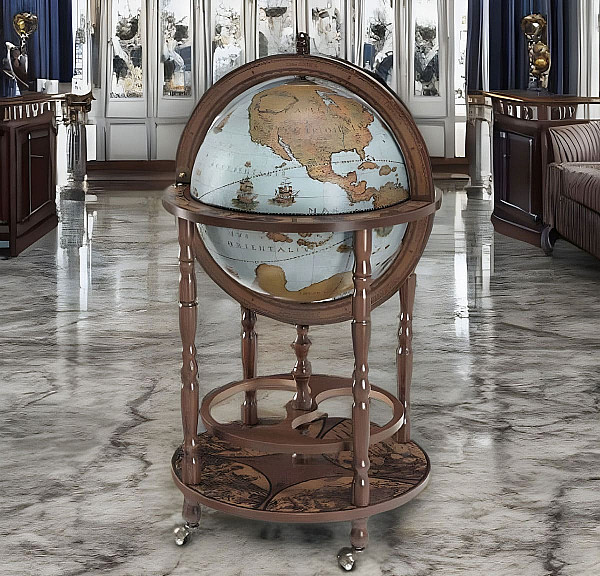 Глобус бар напольный Zoffoli Minerva Blu Ocean Z.31.A Италия-1