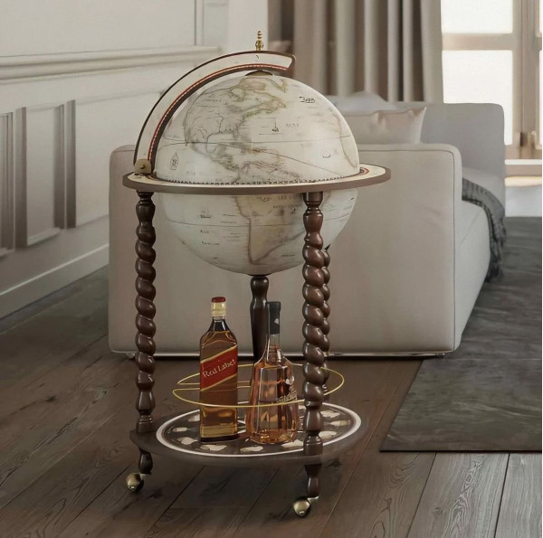 Глобус бар напольный Zoffoli Explora - Old White Z.1010.AV Италия-0