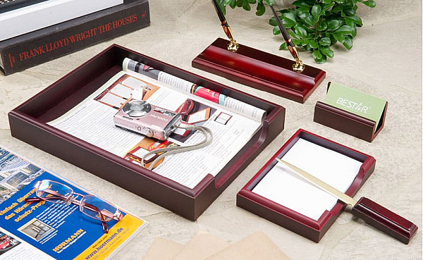 Набор настольный Bestar 5 предметов Красное дерево 5159XDU-0