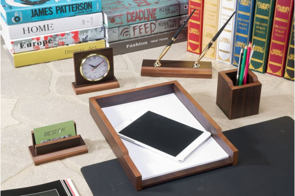 Настольный набор для руководителя Bestar 6 предметов Орех 6133FDX Настольный набор для руководителя Bestar 6 предметов Орех 6133FDX-0