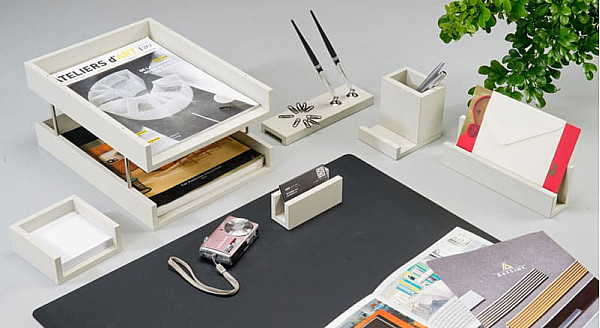 Настільний набір для керівника Bestar 7 предметів Сірий 7272FDI-0