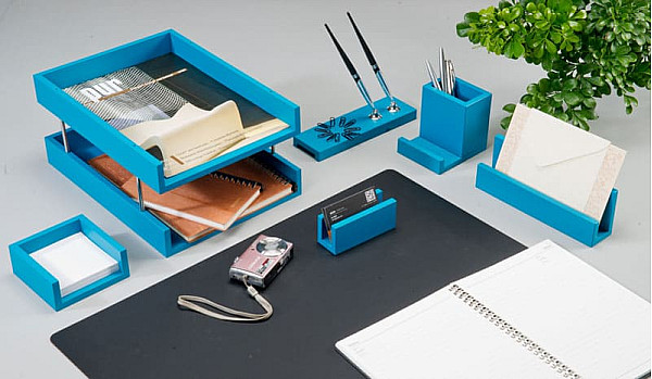 Настольный набор для руководителя Bestar 7 предметов Голубой 7272FDL Настольный набор для руководителя Bestar 7 предметов Голубой 7272FDL-0