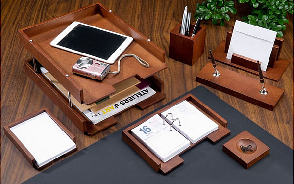 Настольный набор для руководителя Bestar 8 предметов Орех 8274HDX-0