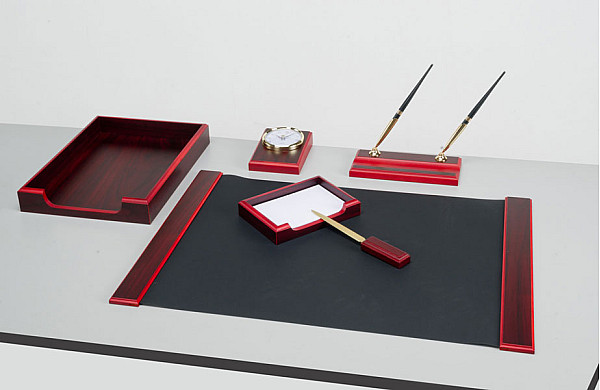 Набор настольный Bestar 6 предметов Красное дерево 6148XDU Набор настольный Bestar 6 предметов Красное дерево 6148XDU-1