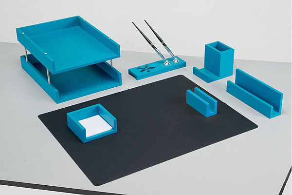 Настольный набор для руководителя Bestar 7 предметов Голубой 7272FDL Настольный набор для руководителя Bestar 7 предметов Голубой 7272FDL-1