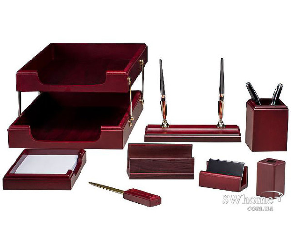 Набор настольный Bestar 8 предметов Красное дерево 8280WDM Набор настольный Bestar 8 предметов Красное дерево 8280WDM-0