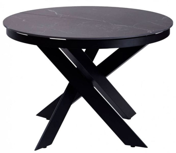 Стіл розкладний обідній Concepto MOON BLACK MARBLE Кераміка-0