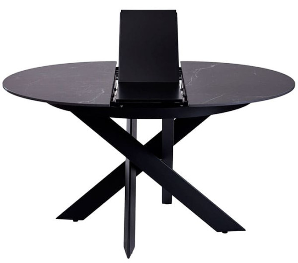 Стіл розкладний обідній Concepto MOON BLACK MARBLE Кераміка-3