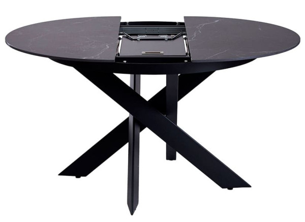Стіл розкладний обідній Concepto MOON BLACK MARBLE Кераміка-4