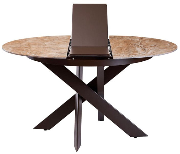 Стіл розкладний обідній Concepto MOON BROWN MARBLE Кераміка-4