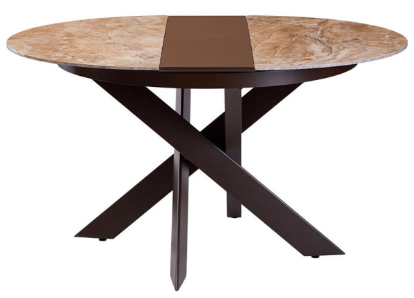 Стіл розкладний обідній Concepto MOON BROWN MARBLE Кераміка-2