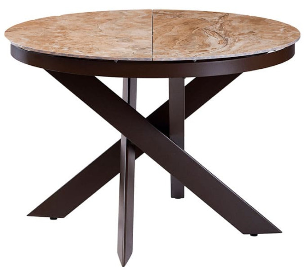 Стіл розкладний обідній Concepto MOON BROWN MARBLE Кераміка-0