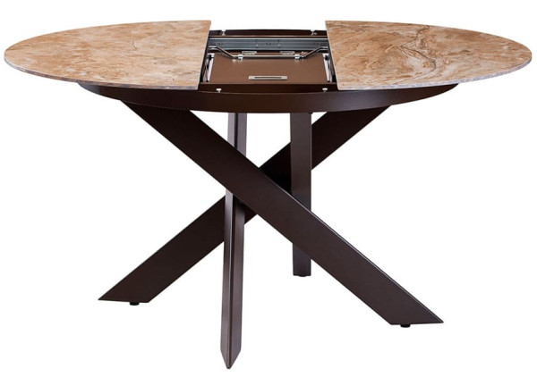 Стіл розкладний обідній Concepto MOON BROWN MARBLE Кераміка-3