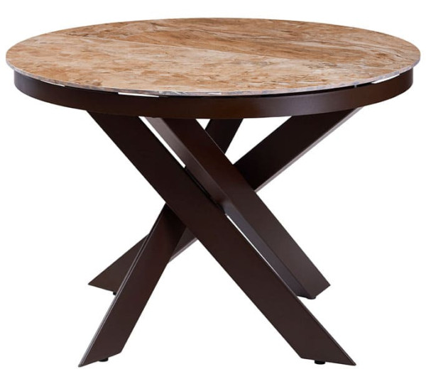 Стіл розкладний обідній Concepto MOON BROWN MARBLE Кераміка-1